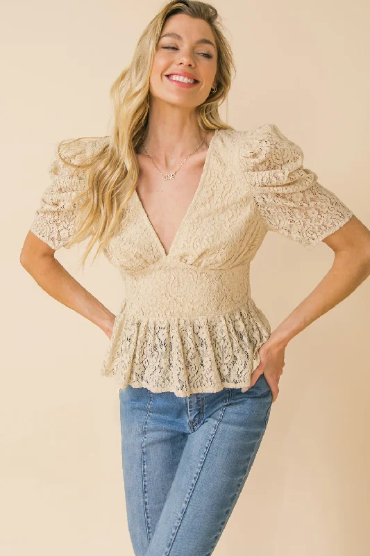 THOUGHTS OF HUE LACE TOP