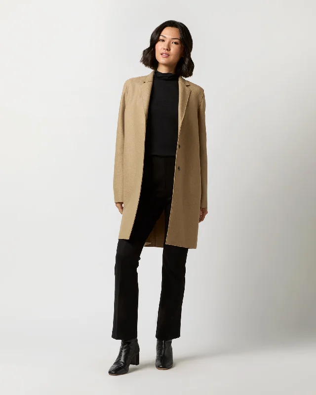 Cocoon Coat in Tan