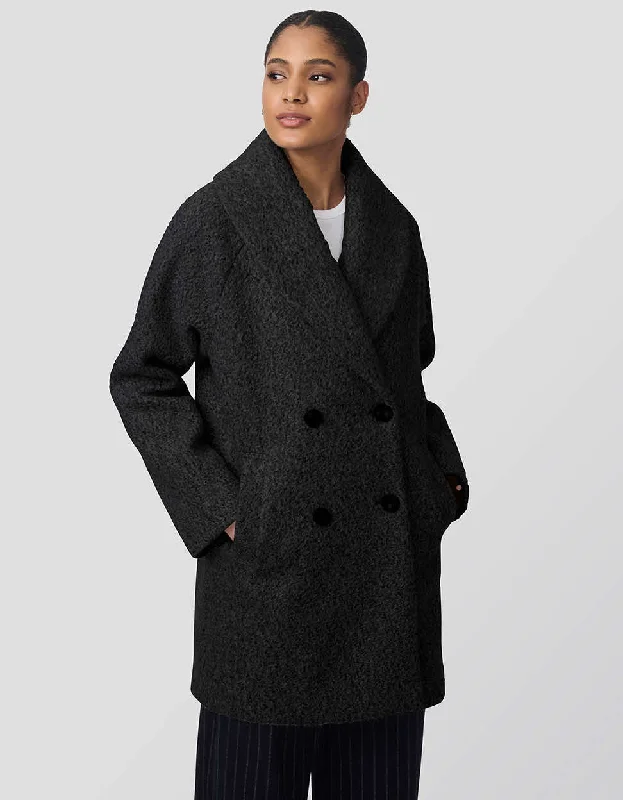 City Retreat Textured Bouclé Coat