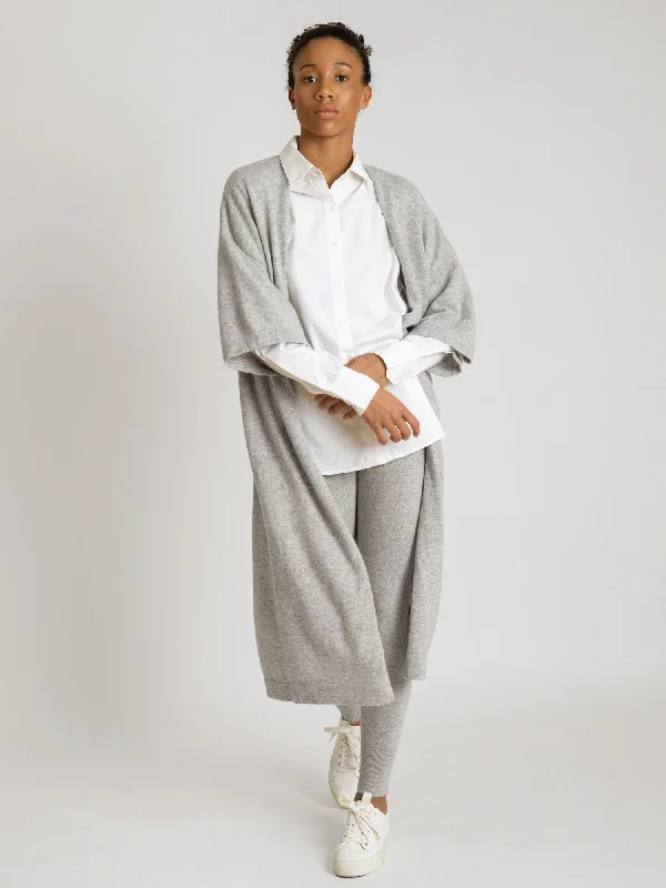 Cashmere cardigan "Kaftan" - light grey