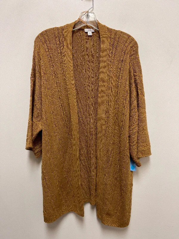 Cardigan By J. Jill In Yellow, Size: Xl