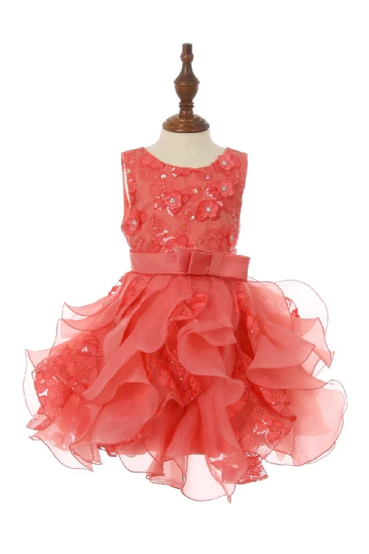 Sleeveless Lace Top Baby Flower Girls Dress