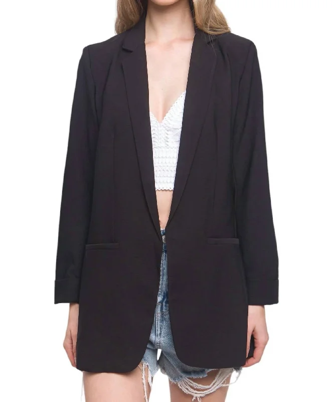 Walk The Walk Blazer In Black