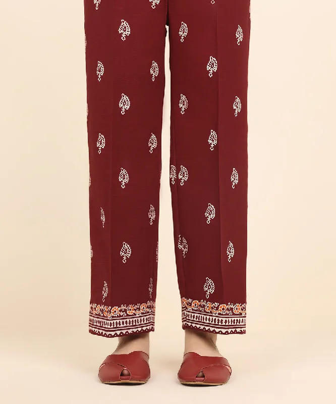 Block Printed Khaddar Pants