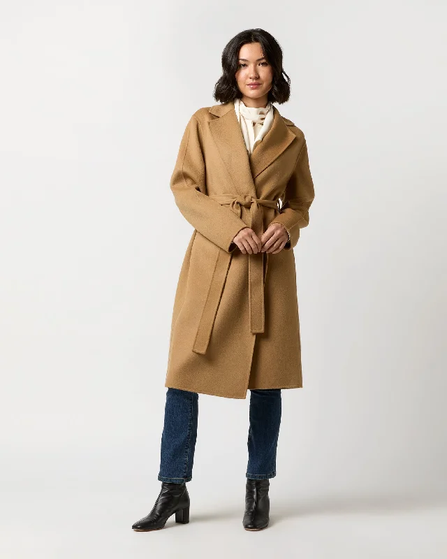 Cenda Long Coat in Oak