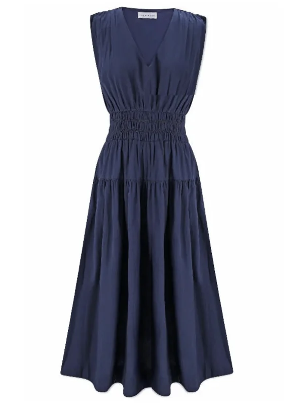 The Eva Dress in Navy