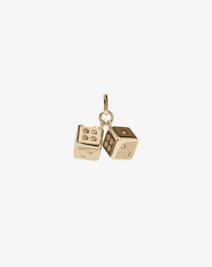 Meadowlark Dice Charm - Gold Plated