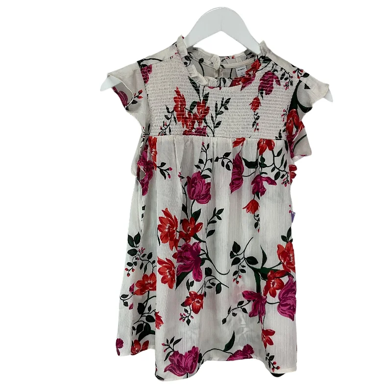 Floral Print Top Short Sleeve Old Navy, Size S