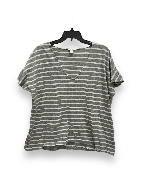 Striped Pattern Top Short Sleeve J. Crew, Size Xl