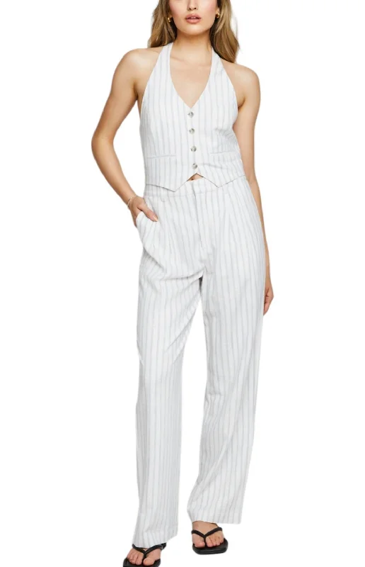 Elliot Pants In White Stripe