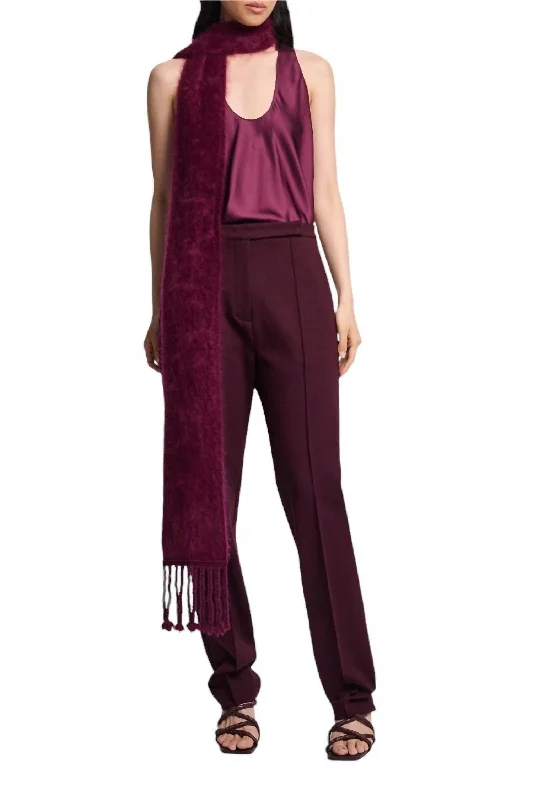 Emotional Essence Pants In Dark Burgundy