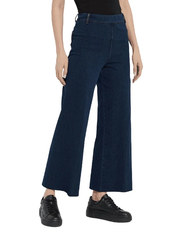 Erin Wide Leg Denim Jeans In Indigo