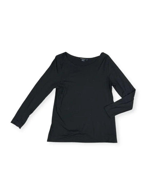 Top Long Sleeve Basic By Pendleton In Black, Size: L