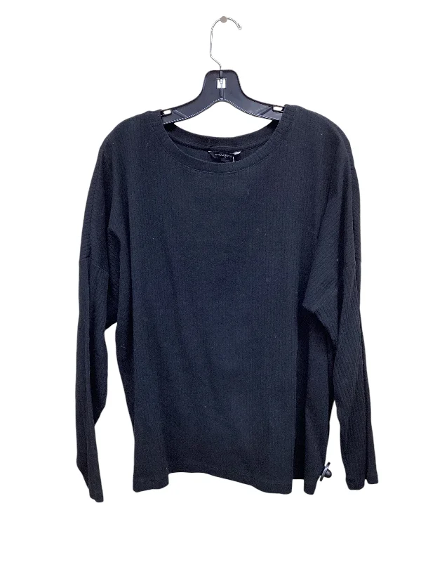 Top Long Sleeve By Banana Republic In Black, Size: L