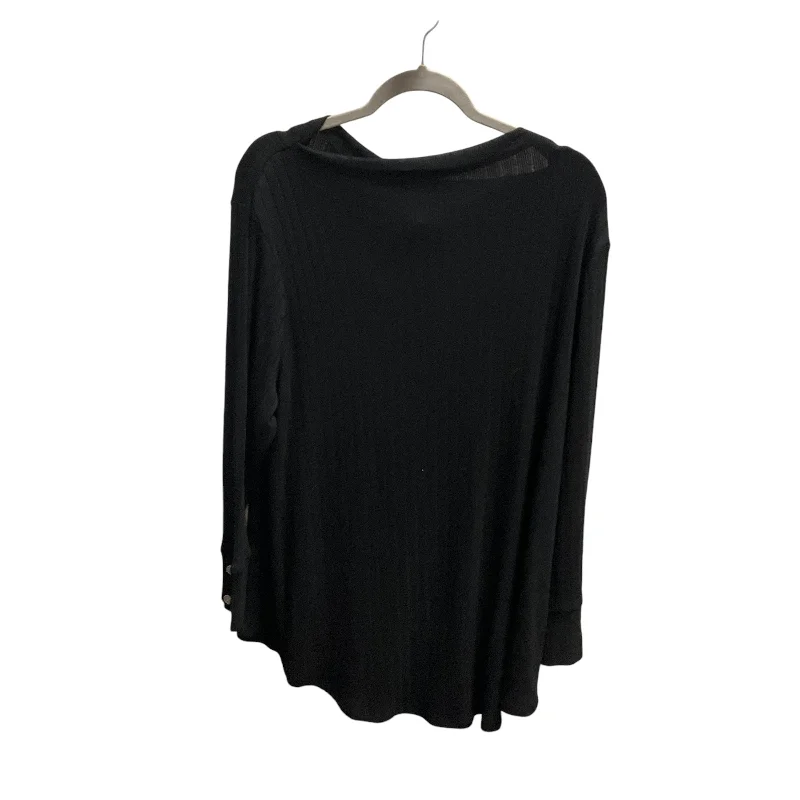 Top Long Sleeve By Lane Bryant In Black, Size: 18